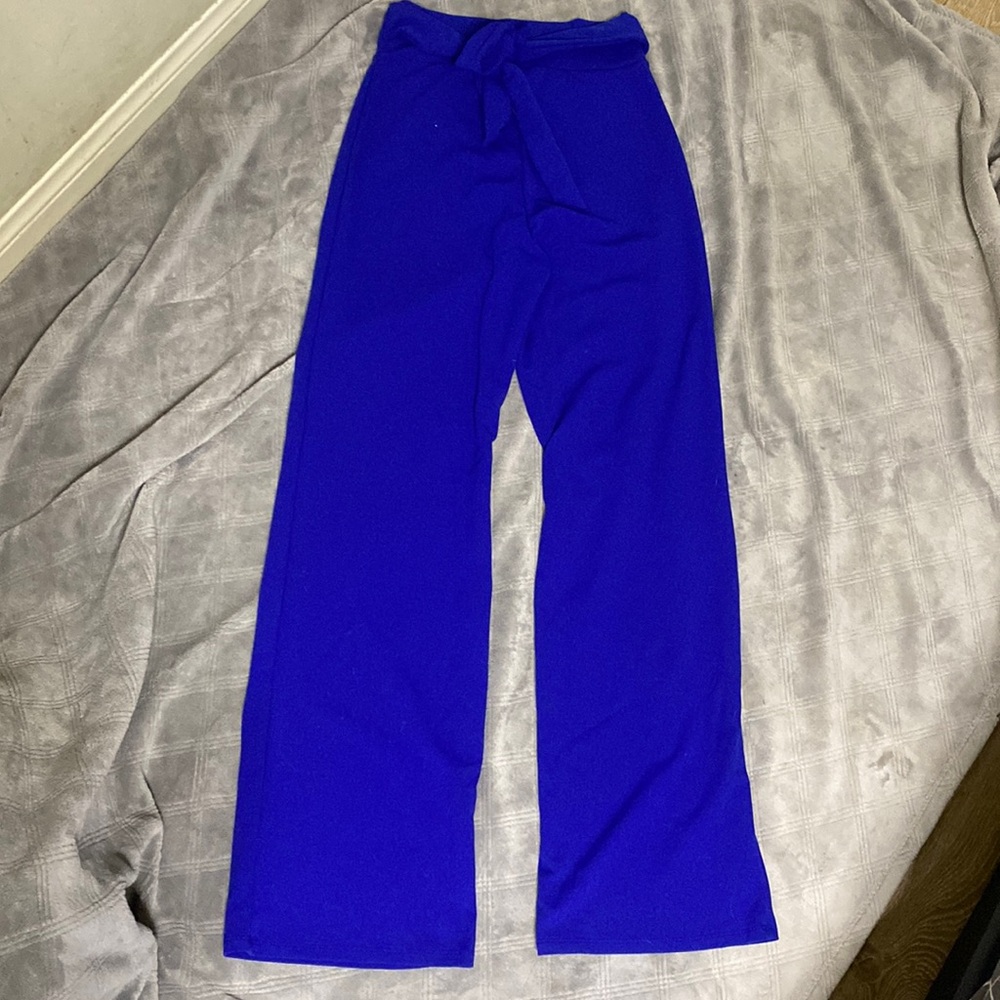 High waist, wide leg pants
